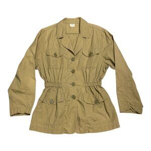UNITED COLORS OF BENETTON Vintage 90s Khaki Casual Light Jacket Womens Small